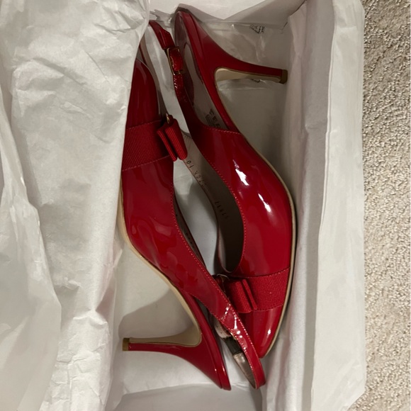 SOLD! Salvatore Ferragamo Red Flavia Slingback Heels - Size 10 - Picture 15 of 15